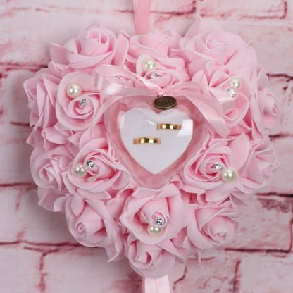Rose Pillow Heart Cushion Ring Holder DailySale