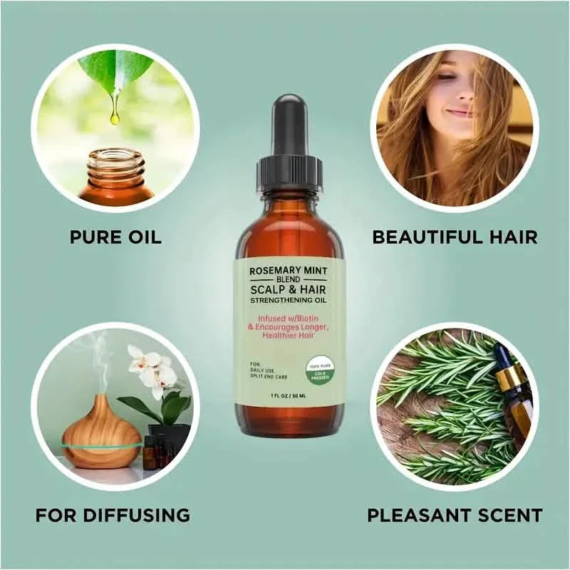 Rosemary Essential Oil for Hair Care, Scalp Massage, Skin Care and Aromatherapy DailySale