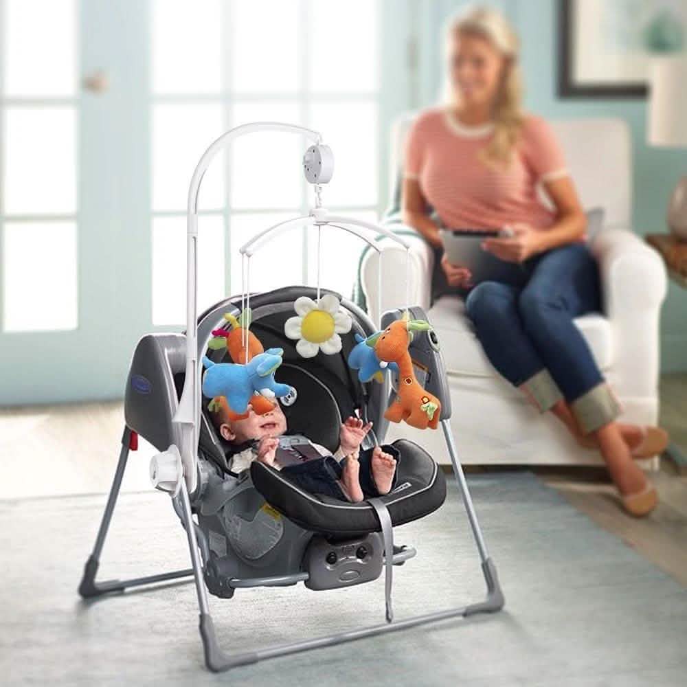 Rotary Baby Cot Mobile Crib Bed Toy Infant Bell Hanging Stand Arm Bracket DailySale