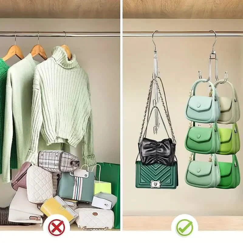Rotatable Metal Purse Hanger Organizer DailySale