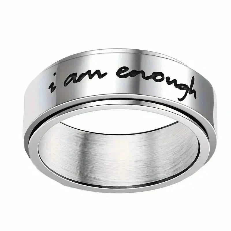 Rotatable Stainless Steel Anxiety Ring DailySale
