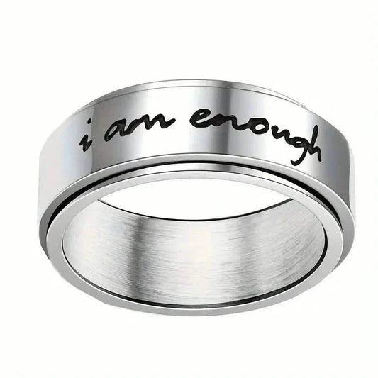 Rotatable Stainless Steel Anxiety Ring DailySale