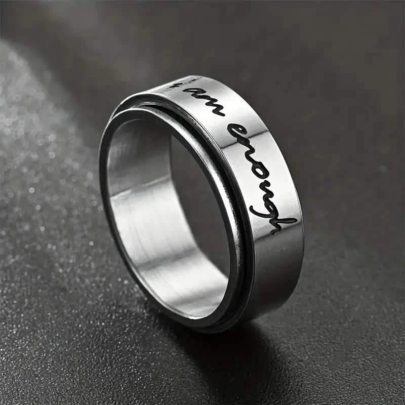 Rotatable Stainless Steel Anxiety Ring DailySale