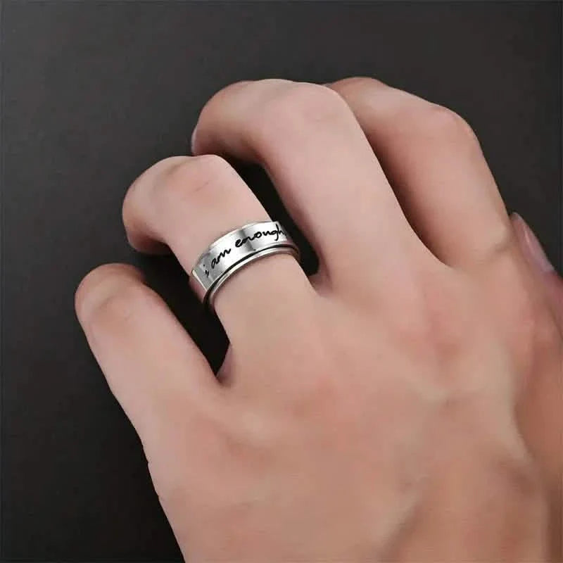 Rotatable Stainless Steel Anxiety Ring DailySale