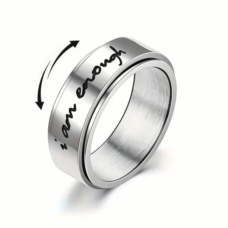 Rotatable Stainless Steel Anxiety Ring DailySale