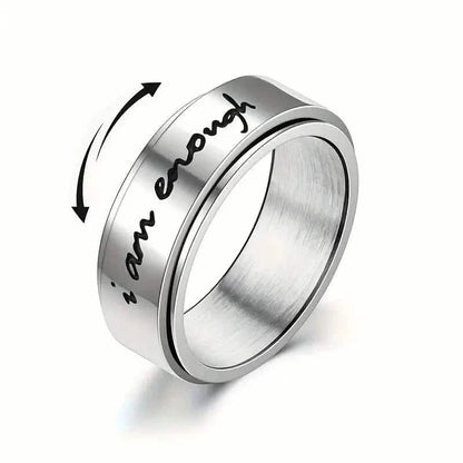 Rotatable Stainless Steel Anxiety Ring DailySale