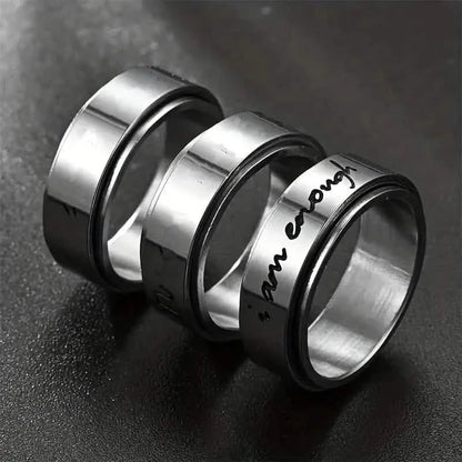 Rotatable Stainless Steel Anxiety Ring DailySale