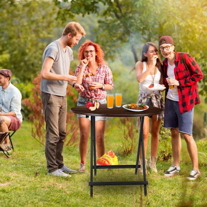 Round High Top Folding Table DailySale