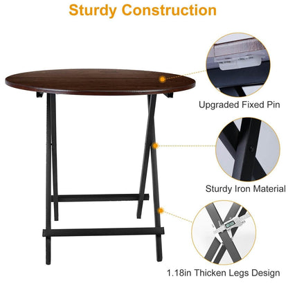 Round High Top Folding Table DailySale