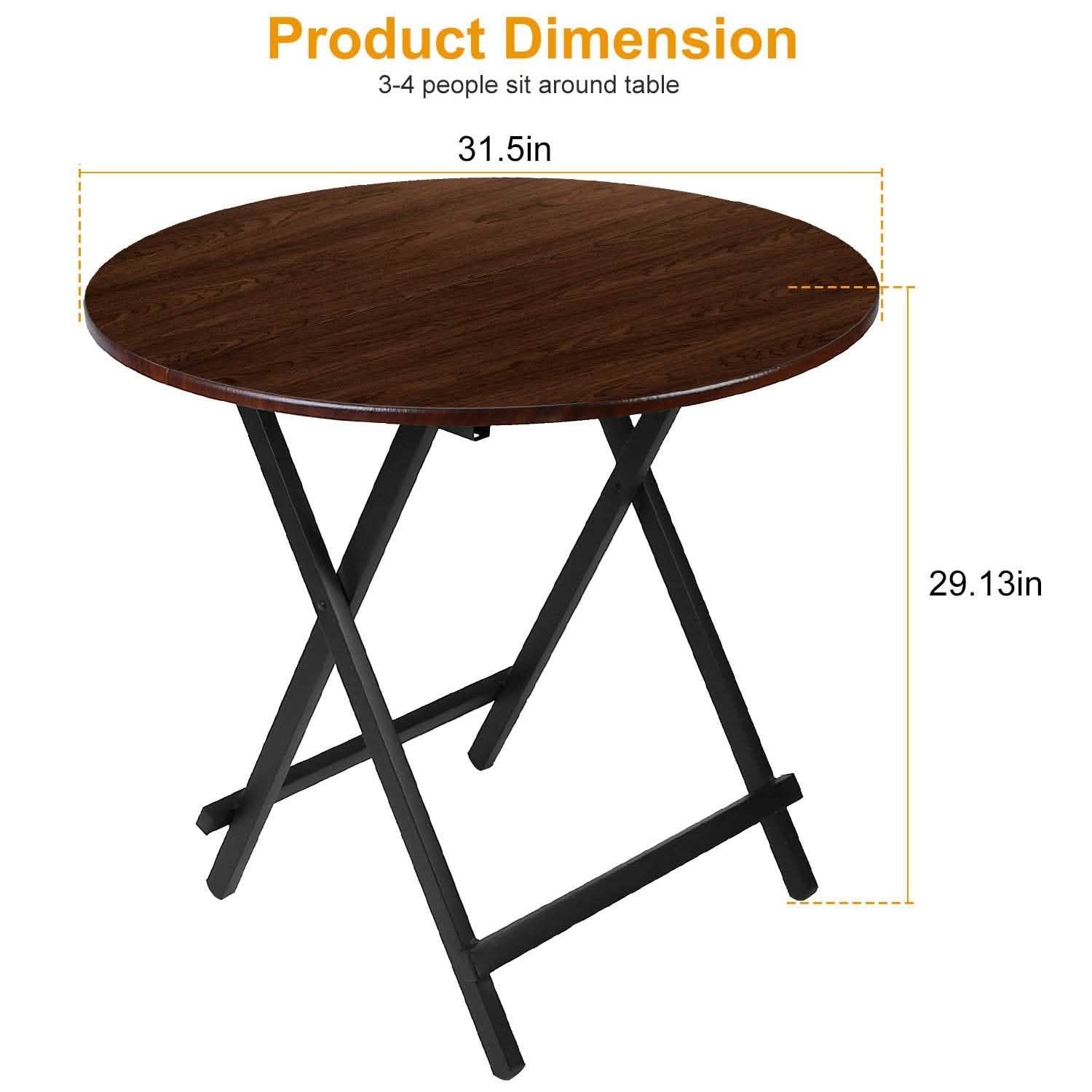 Round High Top Folding Table DailySale
