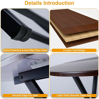 Round High Top Folding Table DailySale