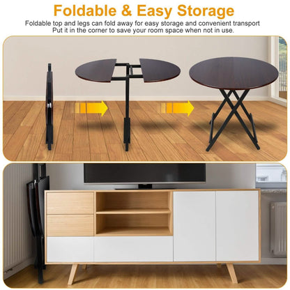 Round High Top Folding Table DailySale