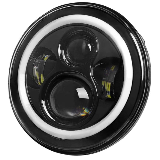 Round LED Headlight Halo Angel Eyes for Jeep Wrangler DailySale