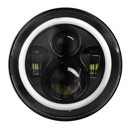 Round LED Headlight Halo Angel Eyes for Jeep Wrangler DailySale