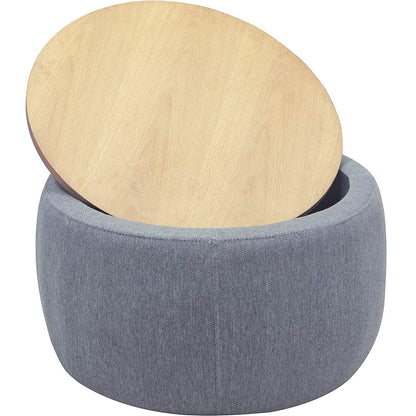 Round Storage Ottoman Coffee Table DailySale