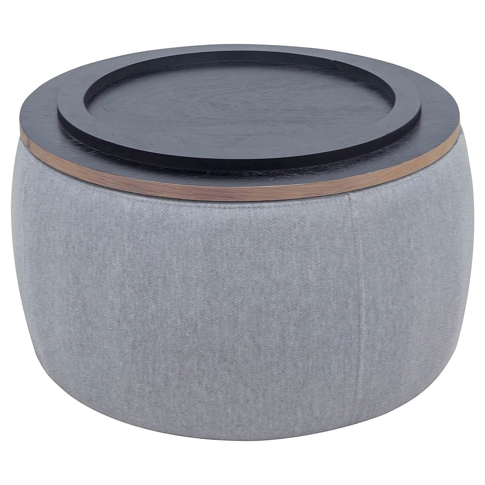 Round Storage Ottoman Coffee Table DailySale