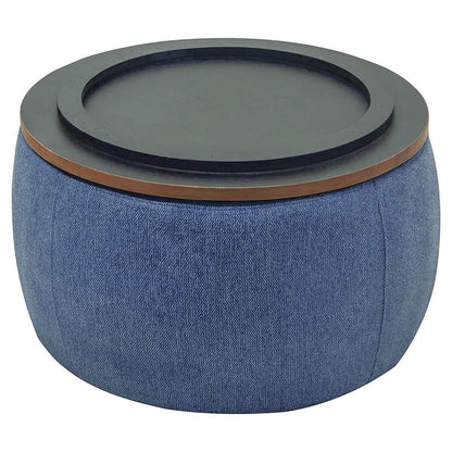 Round Storage Ottoman Coffee Table DailySale