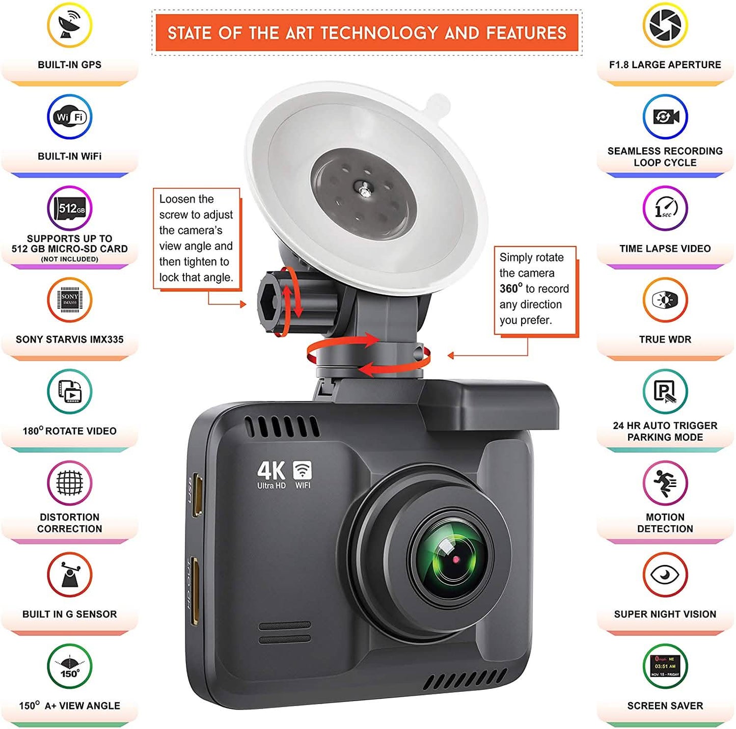 Rove R2-4K Dash Cam DailySale