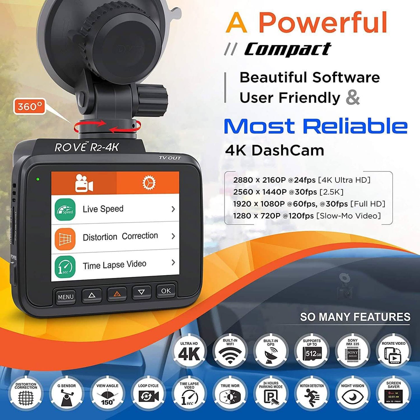 Rove R2-4K Dash Cam DailySale