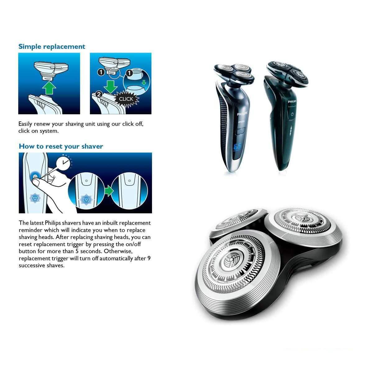 RQ12 PRO Replacement Head For Philips Series 8000 DailySale