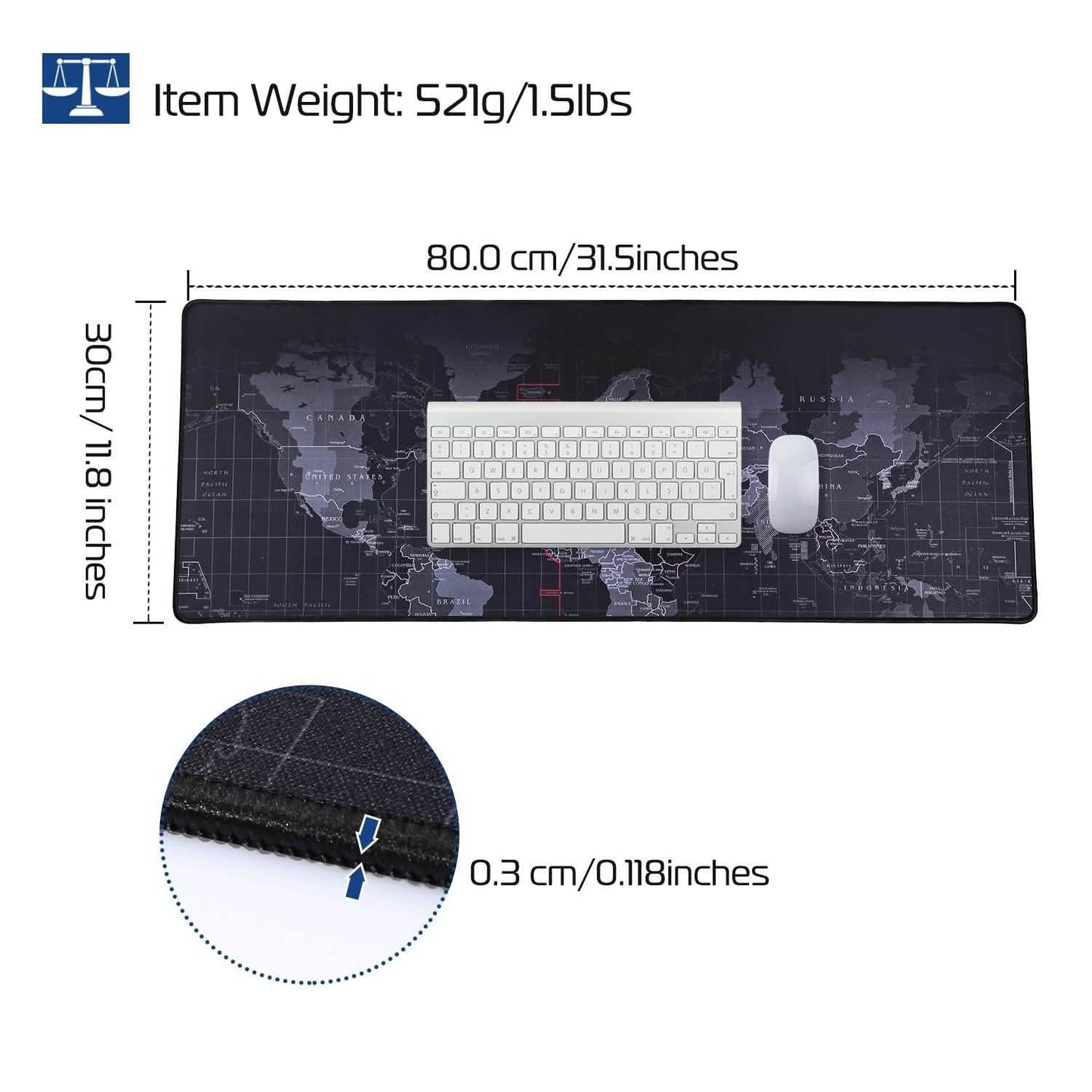 Rubber Base Large Gaming Mousepad DailySale