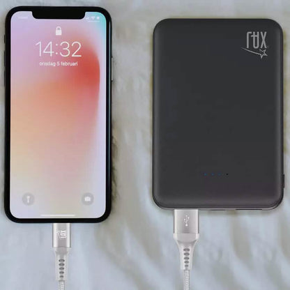 Rubberized Power Bank 12,000mAh LED Dual-USB DailySale