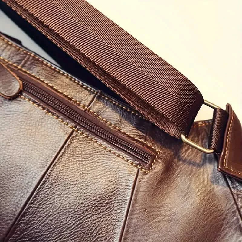 Rugged Vintage Leather Sling Bag DailySale