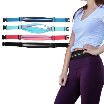 Running Belt Adjustable Waist Pack and Phone Holder with Reflective Zipper DailySale