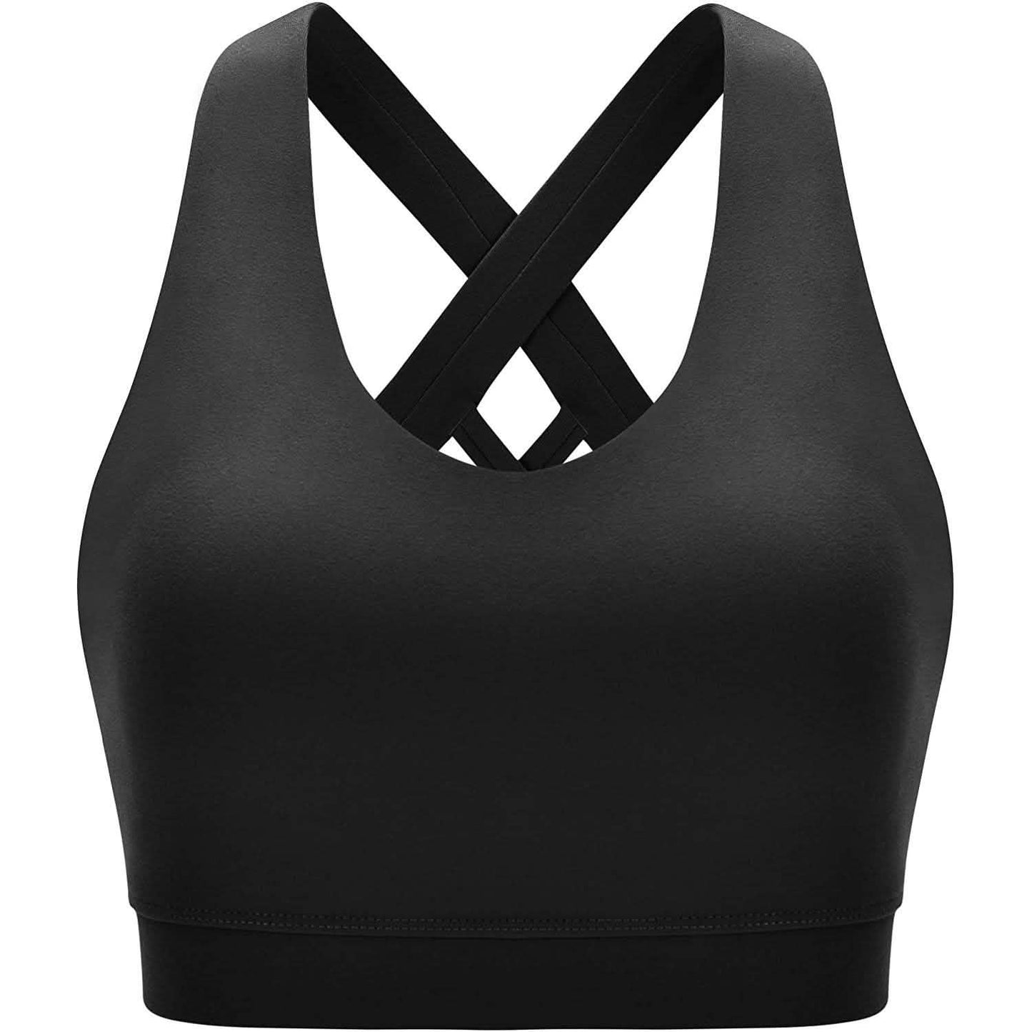 RUNNING GIRL Criss-Cross Back Padded Strappy Sports Bra DailySale