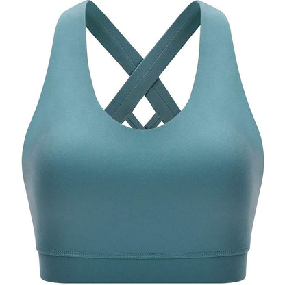 RUNNING GIRL Criss-Cross Back Padded Strappy Sports Bra DailySale