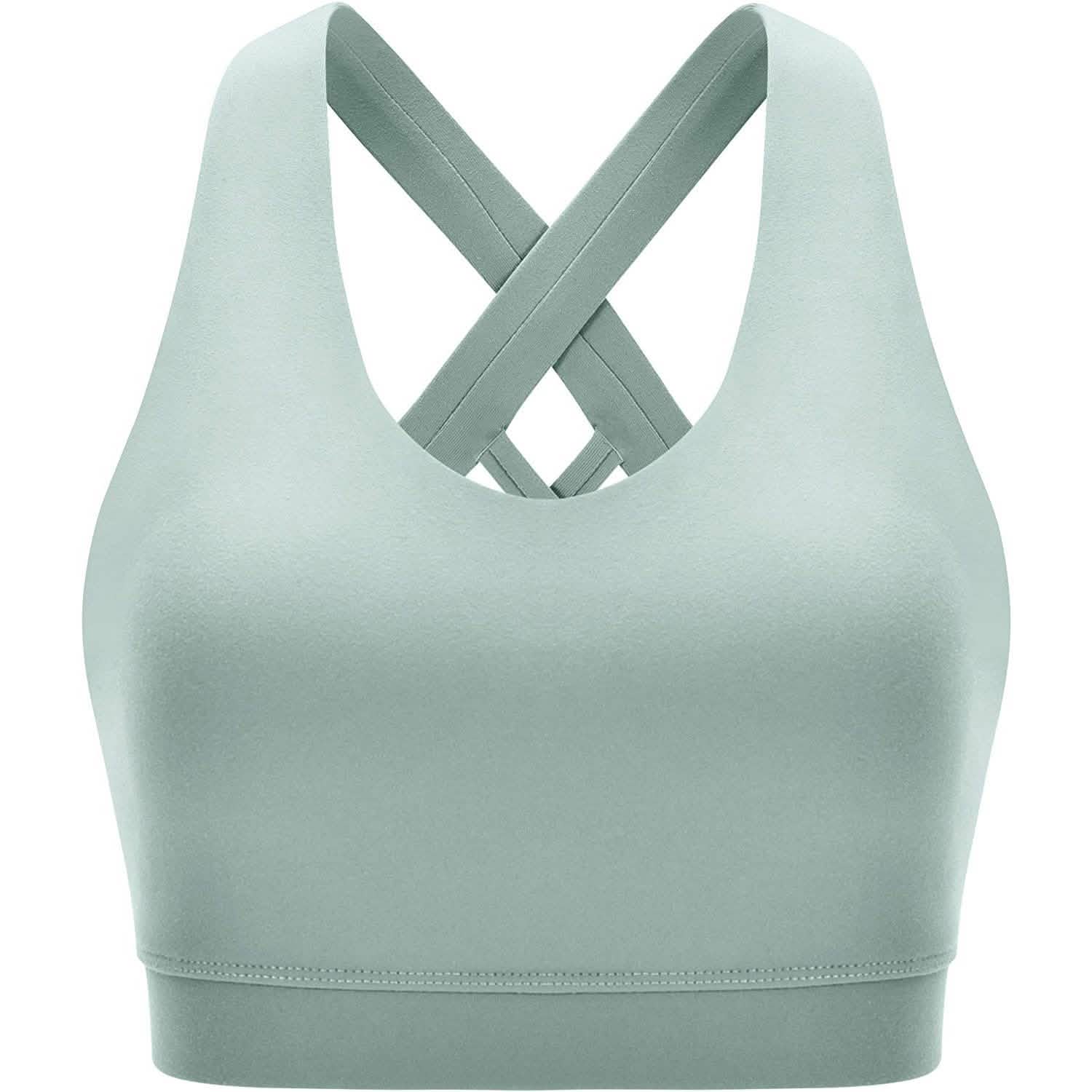 RUNNING GIRL Criss-Cross Back Padded Strappy Sports Bra DailySale