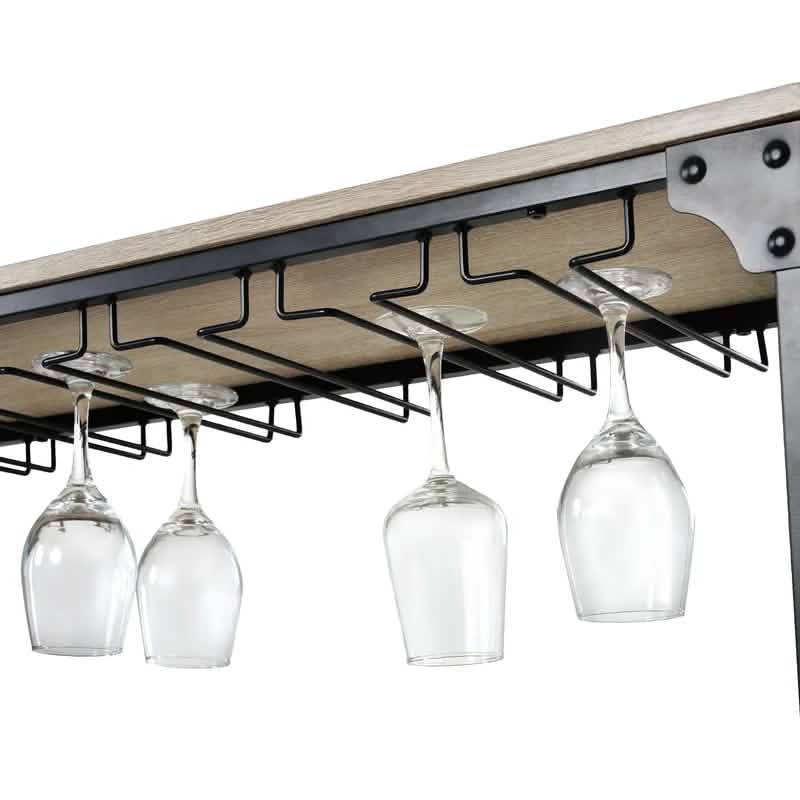 Rustic 40 Bottles Metal Floor Free Standing Wine Rack Table DailySale