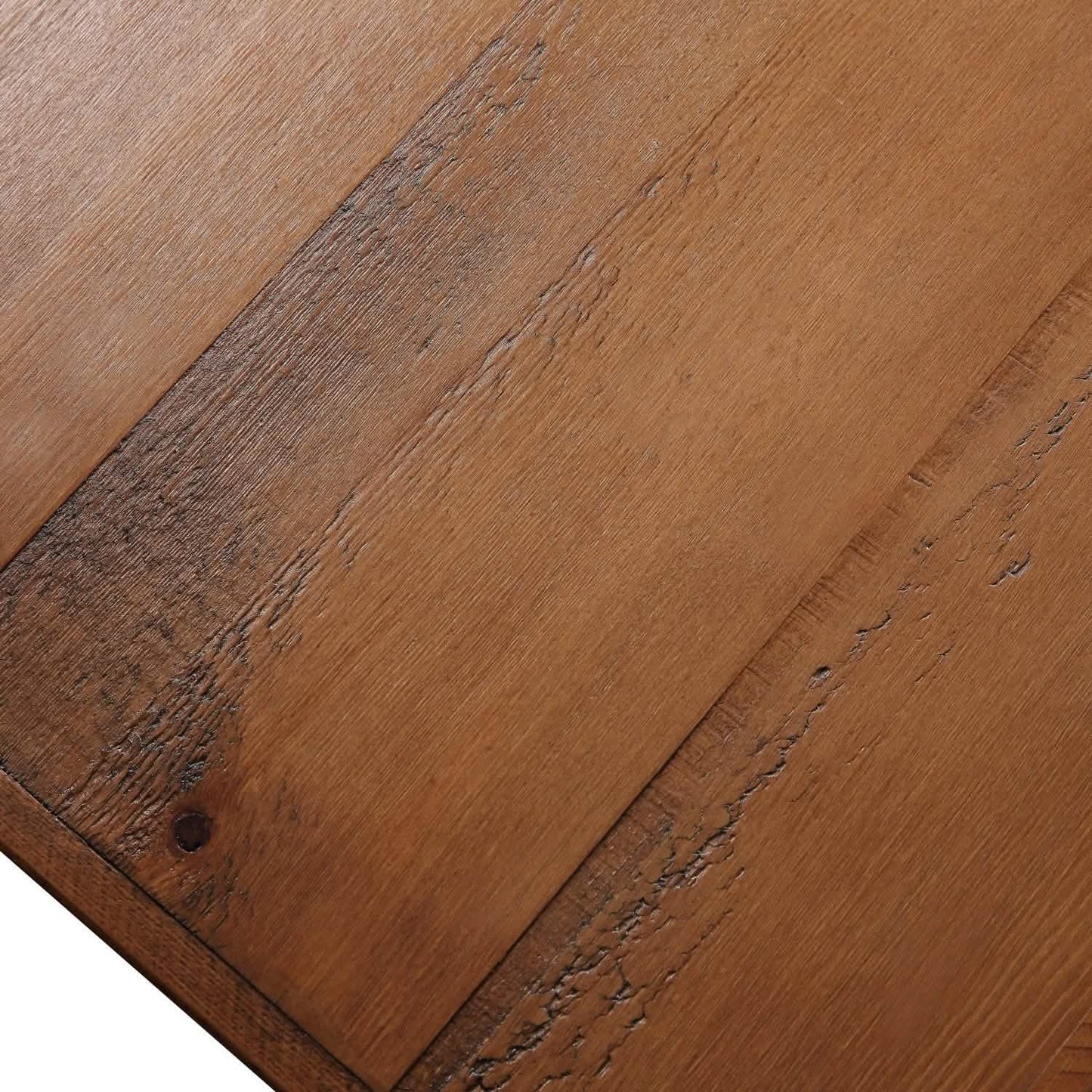 Rustic Coffee Table with Storage & Metal Legs, Brown 43" DailySale