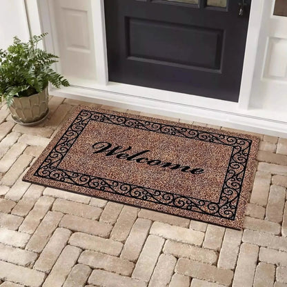 Bibb Home Coir Outdoor Printed Door Mat DailySale