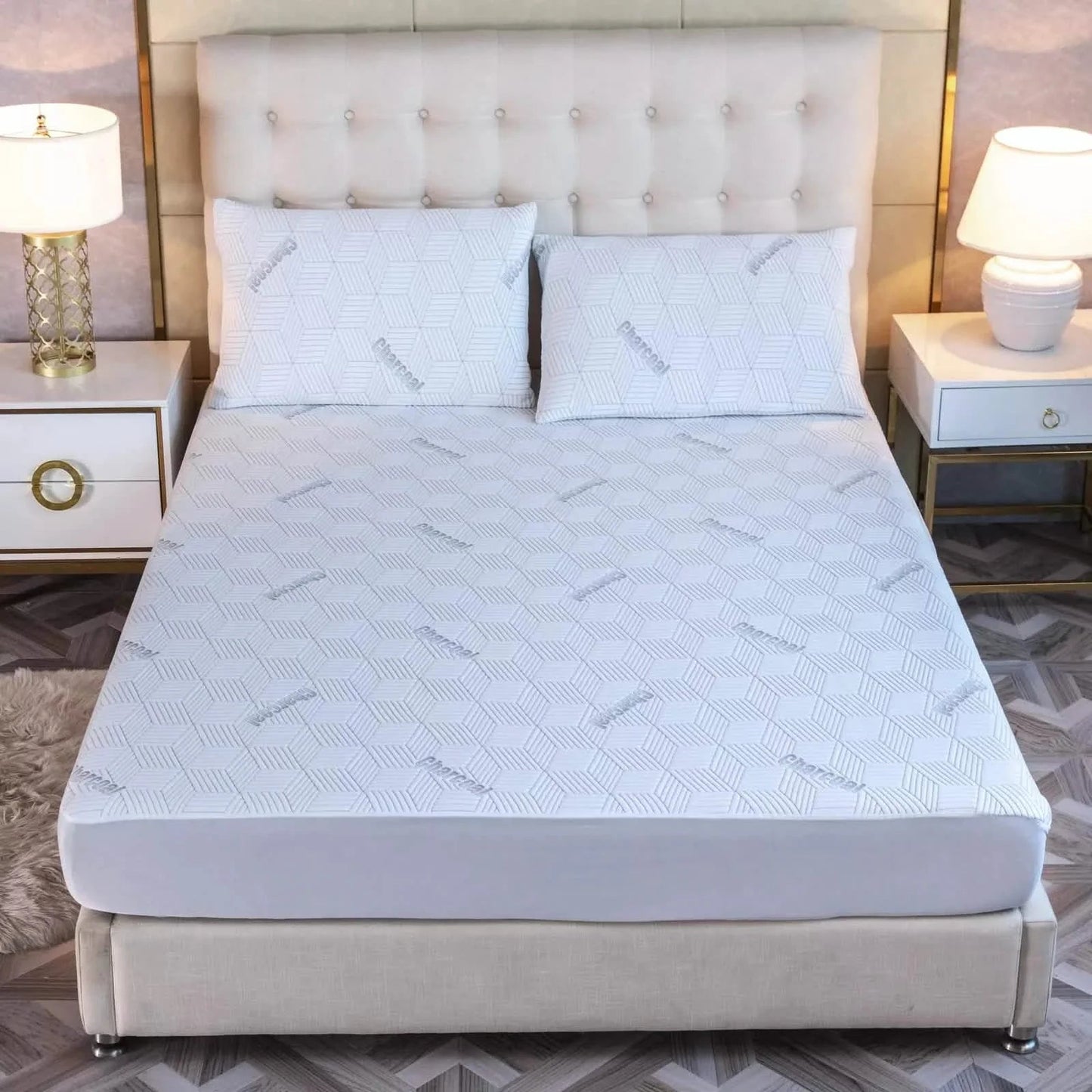 Bibb Home Charcoal Infused Waterproof Mattress Pad DailySale