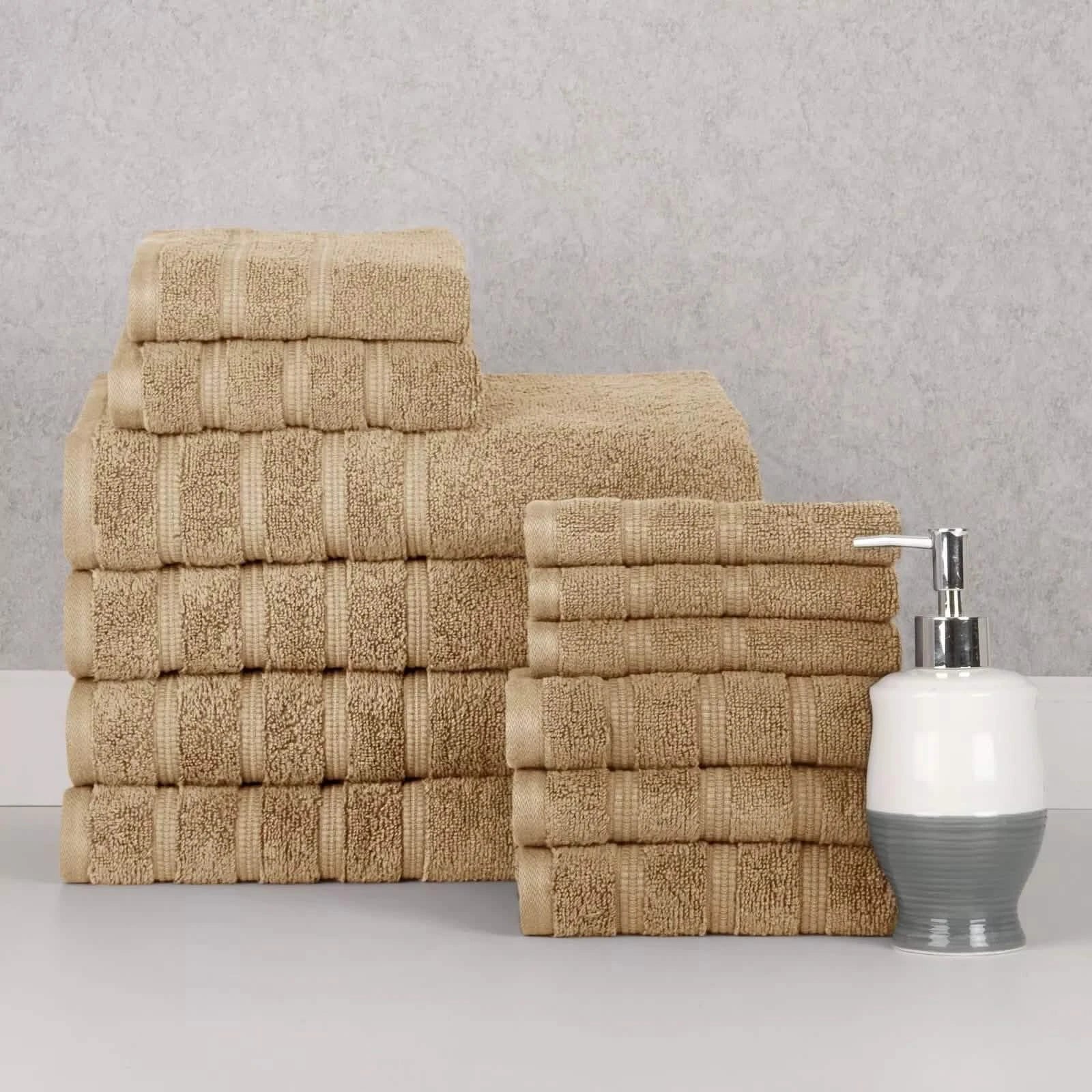12-Piece Set: Bibb Home Zero Twist Egyptian Cotton Towel Set DailySale