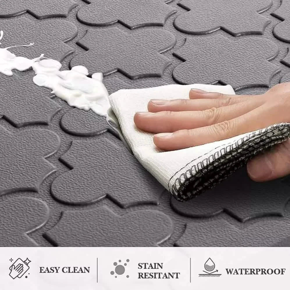Bibb Home Trellis Embossed Anti Fatigue Foam Kitchen Mat DailySale