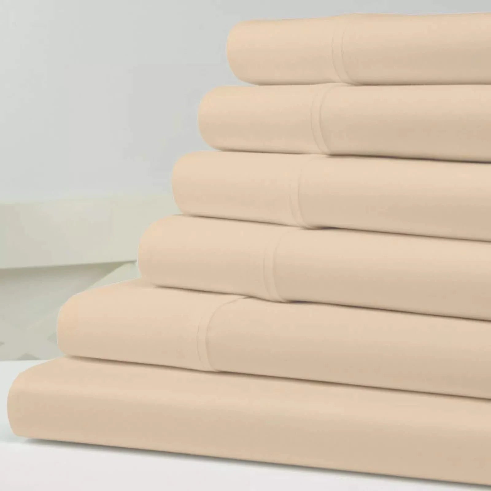 6-Piece Set: Kathy Ireland 1500 Thread Count Bamboo Cotton Sheet Set DailySale
