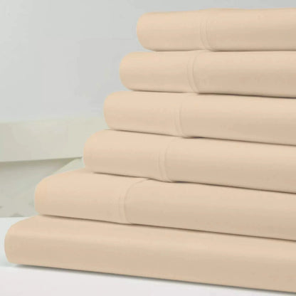6-Piece Set: Kathy Ireland 1500 Thread Count Bamboo Cotton Sheet Set DailySale