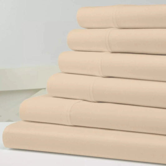 6-Piece Set: Kathy Ireland 1500 Thread Count Bamboo Cotton Sheet Set DailySale