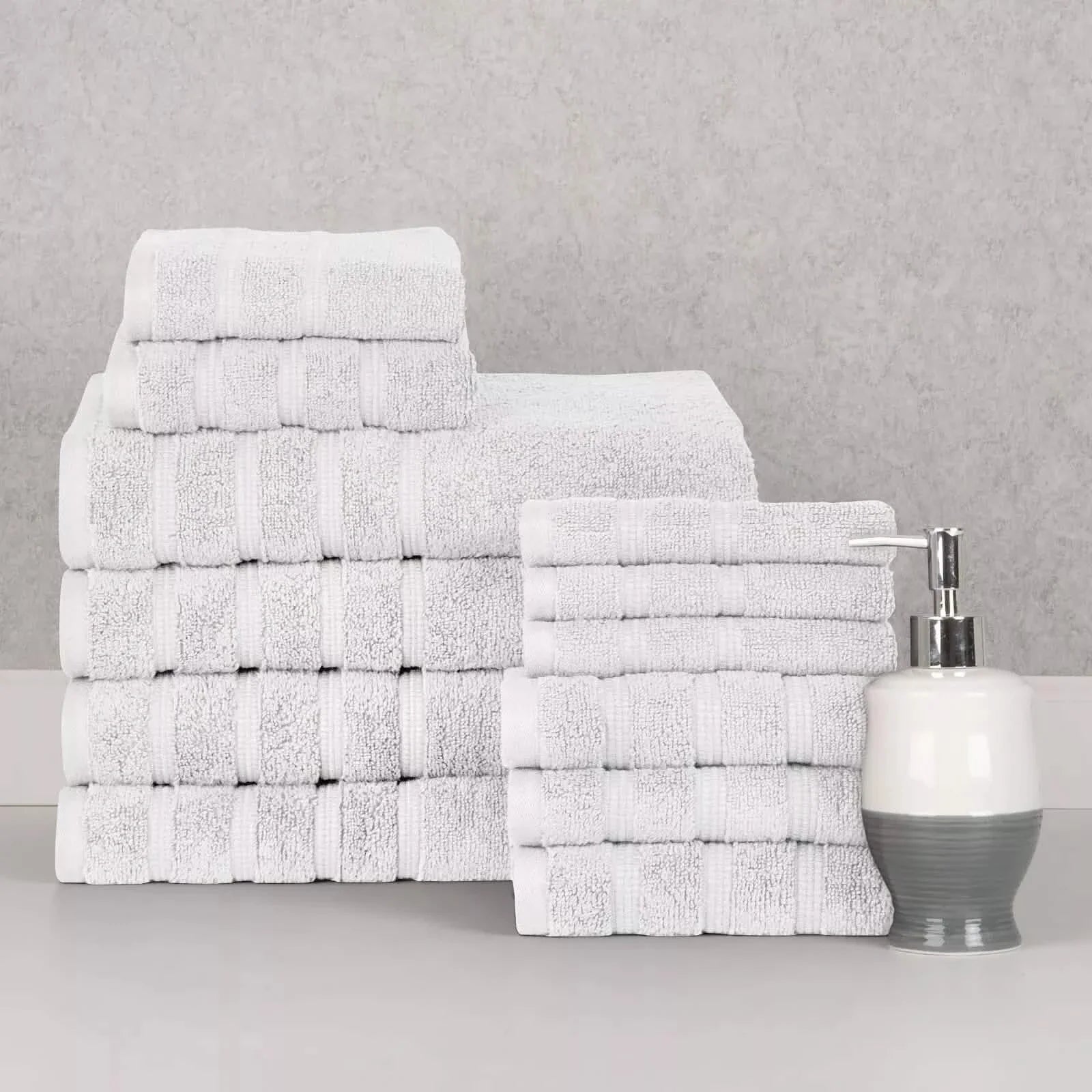 12-Piece Set: Bibb Home Zero Twist Egyptian Cotton Towel Set DailySale