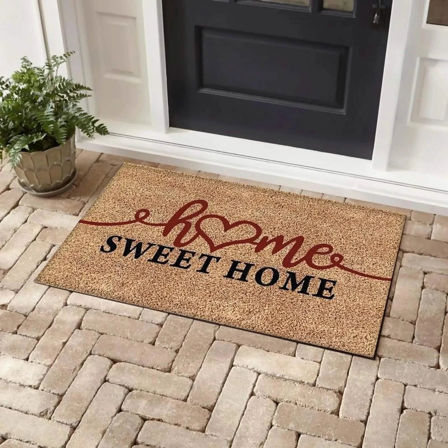 Bibb Home Coir Outdoor Printed Door Mat DailySale