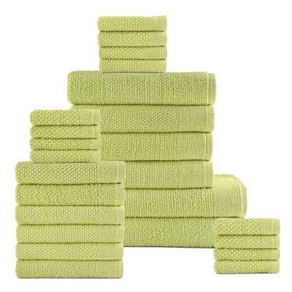 24-Piece Set: Dan River Popcorn Cotton Bath Towel Set DailySale