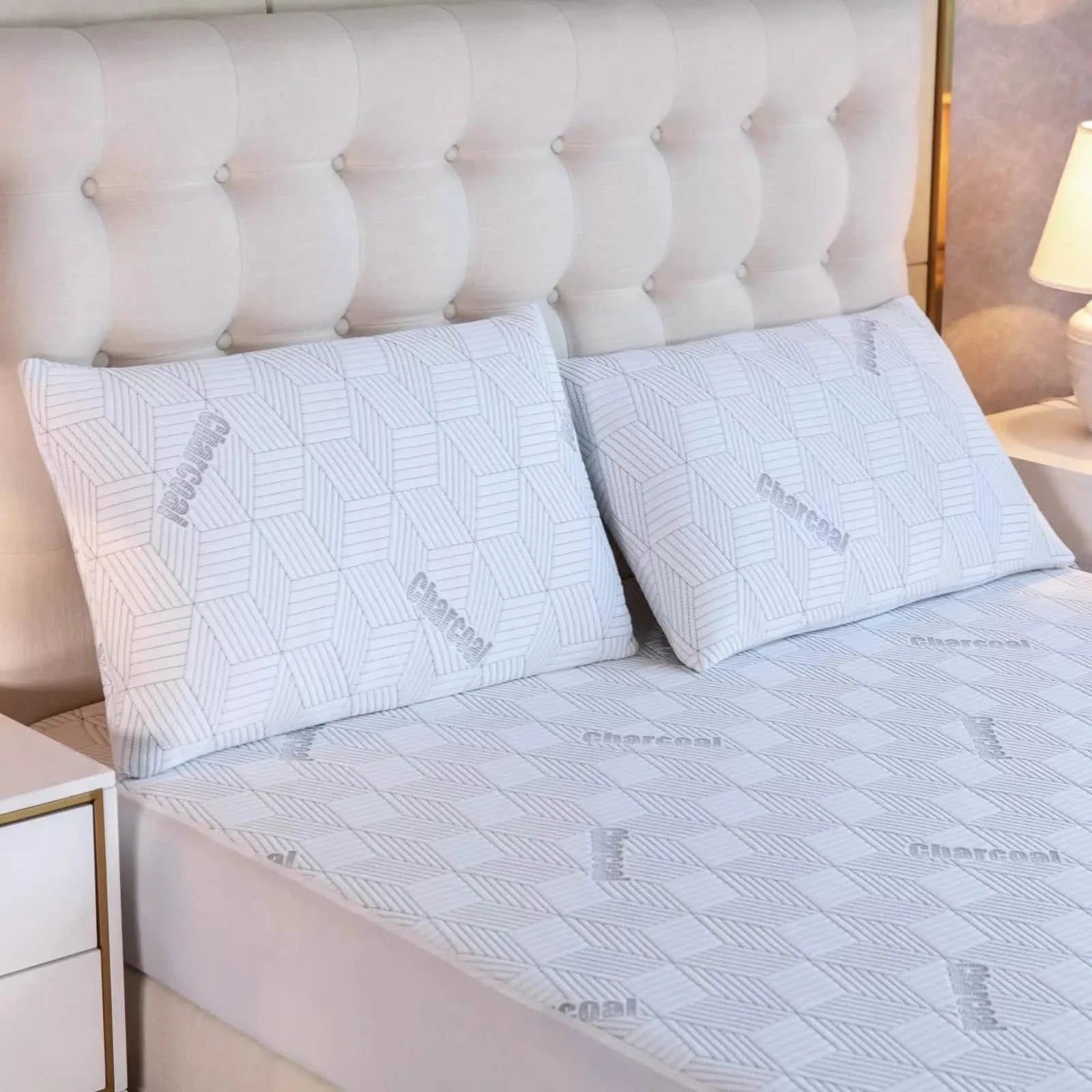 Bibb Home Charcoal Infused Waterproof Mattress Pad DailySale