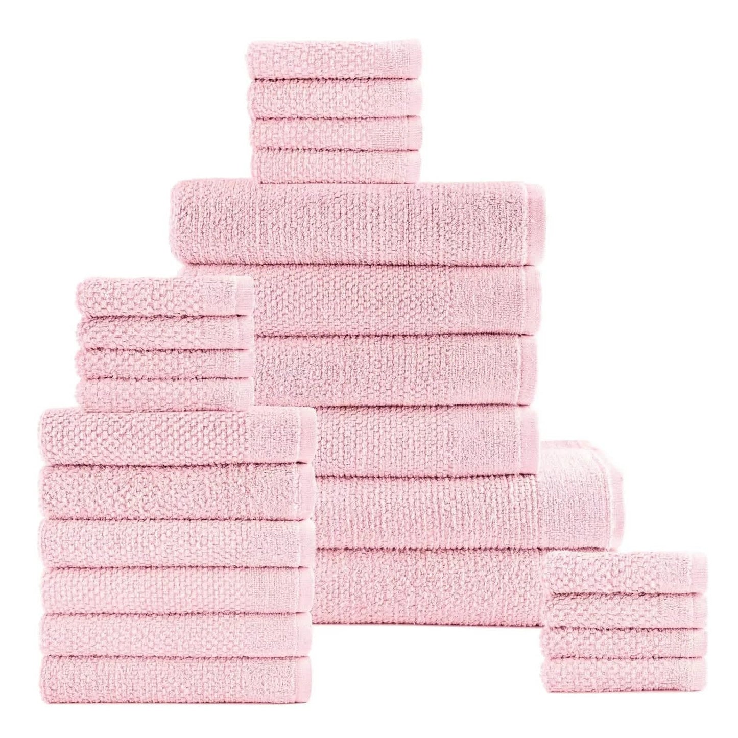 24-Piece Set: Dan River Popcorn Cotton Bath Towel Set DailySale
