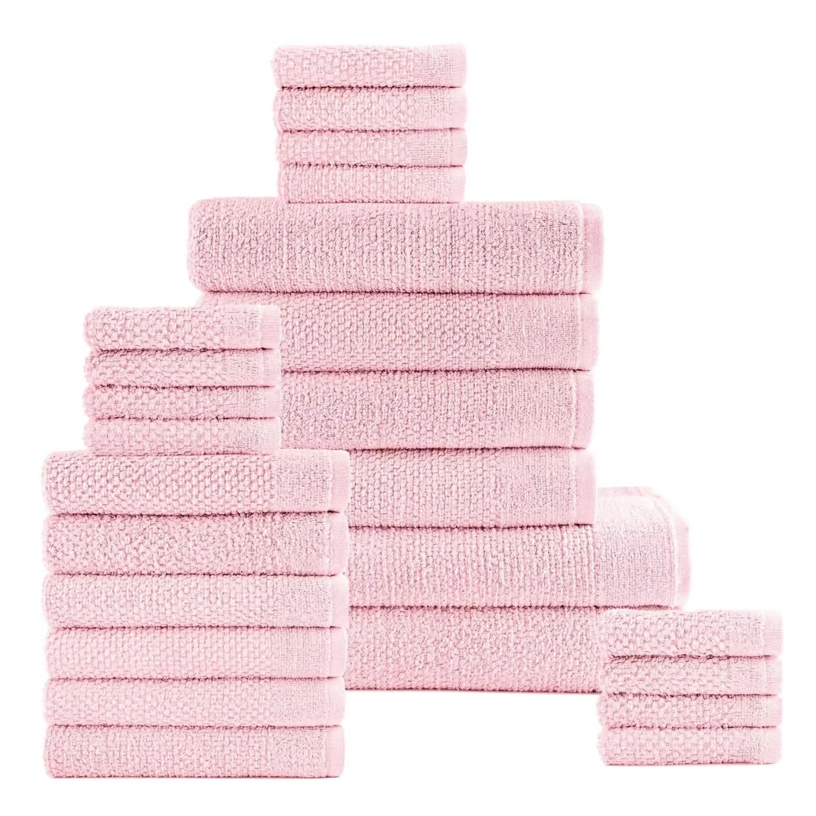 24-Piece Set: Dan River Popcorn Cotton Bath Towel Set DailySale