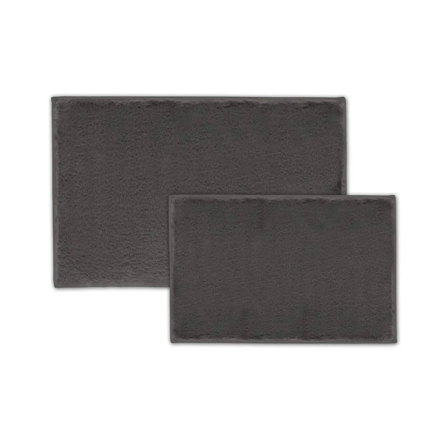 2-Piece Set: Bibb Home 2 Piece Faux Fur Plush Bath Mat Set DailySale