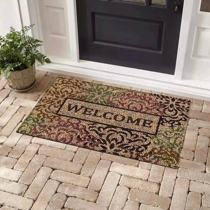 Bibb Home Coir Outdoor Printed Door Mat DailySale