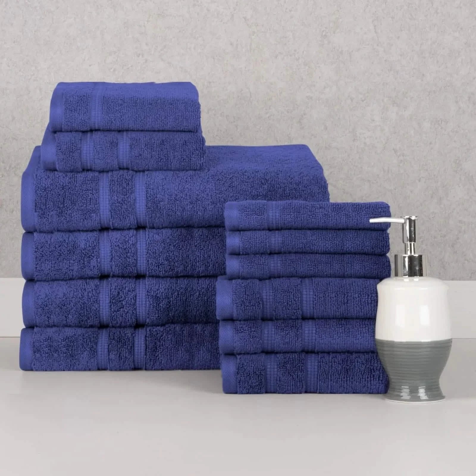 12-Piece Set: Bibb Home Zero Twist Egyptian Cotton Towel Set DailySale
