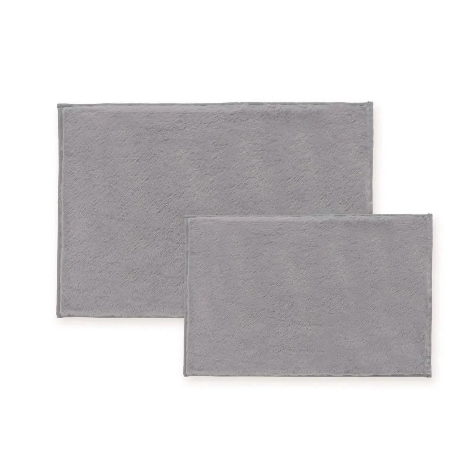 2-Piece Set: Bibb Home 2 Piece Faux Fur Plush Bath Mat Set DailySale